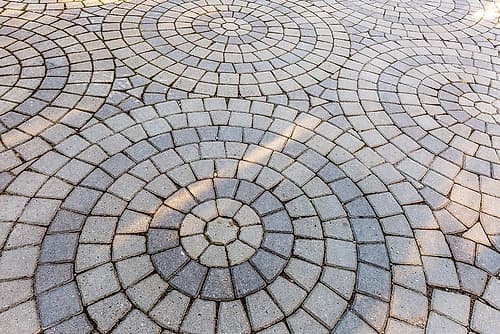 Romania-Alba Artistic and abstract street paving stones Art Print